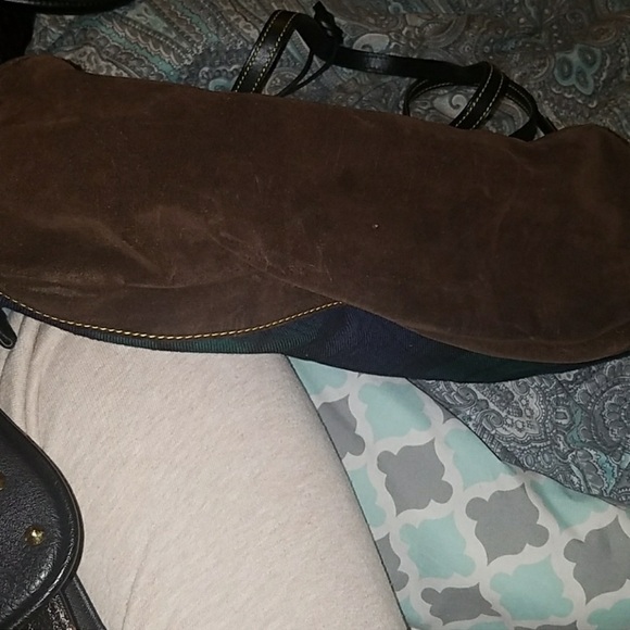 DOONEY & BOURKE GREEN & BROWN TOTE - Picture 3 of 6